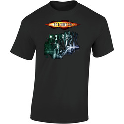 Torchwood Tv Show  Retro Graphic Unisex Soft Cotton Black T Shirt