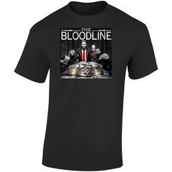 The Bloodline Usos Roman  Retro Graphic Unisex Soft Cotton Black T Shirt