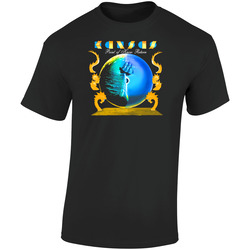 Kansassmita  Retro Graphic Unisex Soft Cotton Black T Shirt
