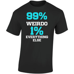 99% Tee   Retro Graphic Unisex Soft Cotton Black T Shirt