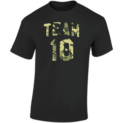 Camo Jake Paul Team 10  Retro Graphic Unisex Soft Cotton Black T Shirt