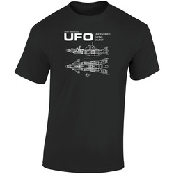 Ufo Shado Tv Series Skydiver  Retro Graphic Unisex Soft Cotton Black T Shirt