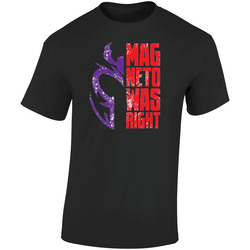 Xmen Magneto Was Right  Retro Graphic Unisex Soft Cotton Black T Shirt