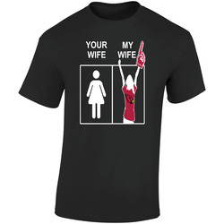 Arizona Cardinals T Shirt Sports Football Tee Your Wife My Wife Funny Sporting Unisex Apparel  Retro Graphic Unisex Soft Cotton Black T Shirt