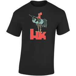 Chin Hk 9ksfkf  Retro Graphic Unisex Soft Cotton Black T Shirt