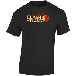 Clash Of Clans Logo Video Game  Retro Graphic Unisex Soft Cotton Black T Shirt