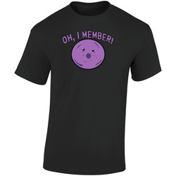 Oh I Member! Member Berries Unisex  Retro Graphic Unisex Soft Cotton Black T Shirt