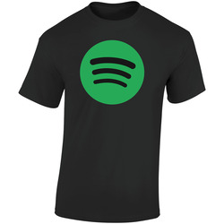 Spotify  Retro Graphic Unisex Soft Cotton Black T Shirt