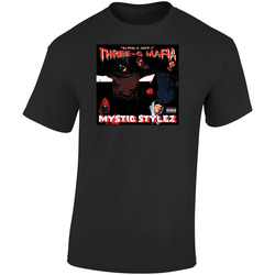 Three Six 6 Mafia 01  Retro Graphic Unisex Soft Cotton Black T Shirt