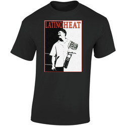 Eddi Guerrero Latino Heat Amug  Retro Graphic Unisex Soft Cotton Black T Shirt