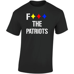 Fuck The Patriots Pittsburgh Steelers Terrible Towel Cheap  Retro Graphic Unisex Soft Cotton Black T Shirt