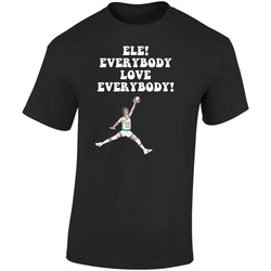 Ele! Everybody Love Everybody Semi Pro Movie Quote Jackie Moon  Retro Graphic Unisex Soft Cotton Black T Shirt