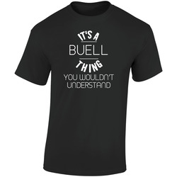 Buell Its A Thing You Wouldnt Understand Name  Retro Graphic Unisex Soft Cotton Black T Shirt