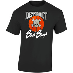 Detroit Bad Boys Retro Basketball  Retro Graphic Unisex Soft Cotton Black T Shirt