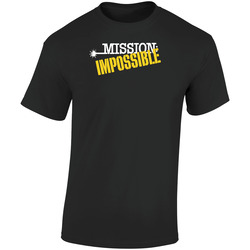 Mission Impossible Retro 80s Tv Show Logo Fan  Retro Graphic Unisex Soft Cotton Black T Shirt