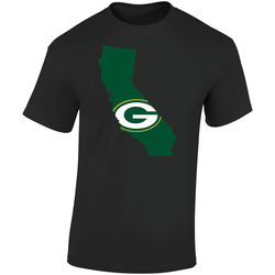 Green Bay - California  Retro Graphic Unisex Soft Cotton Black T Shirt