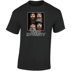 Duck Dynasty Black  Retro Graphic Unisex Soft Cotton Black T Shirt