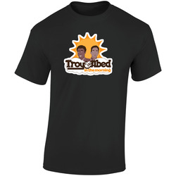 Troy And Abed In The Morning Community Black  Retro Graphic Unisex Soft Cotton Black T Shirt