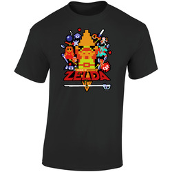 The Legend Of Zelda Video Game  Retro Graphic Unisex Soft Cotton Black T Shirt