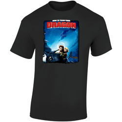 How To Train Your Dragon Movie  Retro Graphic Unisex Soft Cotton Black T Shirt