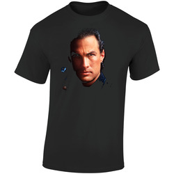 Above The Law Steven Seagal  Retro Graphic Unisex Soft Cotton Black T Shirt