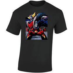 Cool Anime Grendizer  Retro Graphic Unisex Soft Cotton Black T Shirt