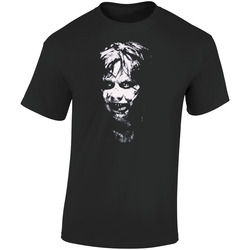 The Exorcist Horror Movie  Retro Graphic Unisex Soft Cotton Black T Shirt