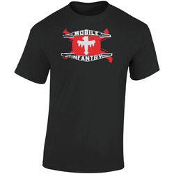 Mobile Infantry  Starship Troopers  Retro Graphic Unisex Soft Cotton Black T Shirt