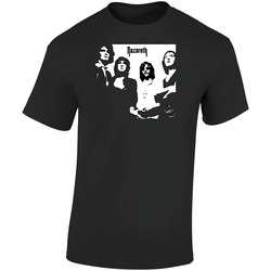 Rock Band Nazareth  Retro Graphic Unisex Soft Cotton Black T Shirt