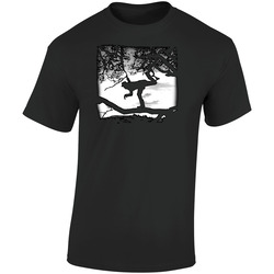 Tom Waits In A Tree Blues Music  Retro Graphic Unisex Soft Cotton Black T Shirt