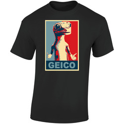 Geico Lizard Hope  Retro Graphic Unisex Soft Cotton Black T Shirt