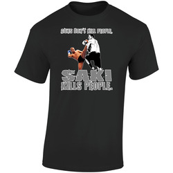 Gokhan Saki Kickboxing Kick Boxer Netherlands Turkish Fight  Retro Graphic Unisex Soft Cotton Black T Shirt