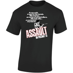 Assault On Precinct 13 Movie Brand New Classic Black  Retro Graphic Unisex Soft Cotton Black T Shirt