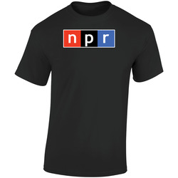 Npr New York Public Radio  Retro Graphic Unisex Soft Cotton Black T Shirt