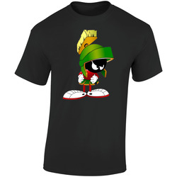 Marvin The Martian  Retro Graphic Unisex Soft Cotton Black T Shirt