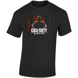 Call Of Duty Black Ops 3 Games Black  Retro Graphic Unisex Soft Cotton Black T Shirt