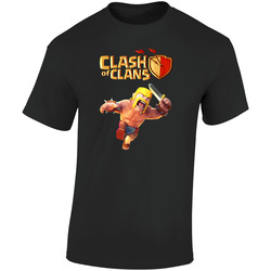 Barbarian King Clash Of Clans  Retro Graphic Unisex Soft Cotton Black T Shirt