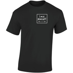 Love Yourself (peyton)  Retro Graphic Unisex Soft Cotton Black T Shirt