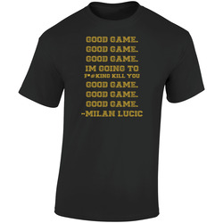 Boston Bruins Tshirt, Boston Bruins Tank Top, Bruins Milan Lucic 7th Game Epitaph  Retro Graphic Unisex Soft Cotton Black T Shirt