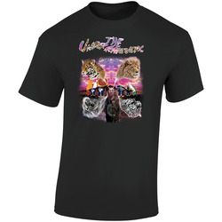 Underachiever Cellar Door  Retro Graphic Unisex Soft Cotton Black T Shirt