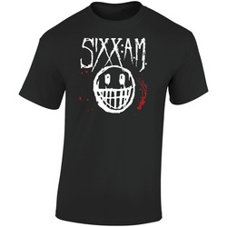 Sixx Am  Retro Graphic Unisex Soft Cotton Black T Shirt