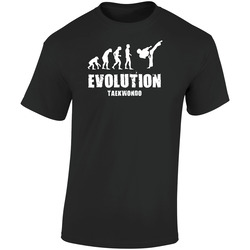 Evolution Tae Kwon Do Taekwondo  Retro Graphic Unisex Soft Cotton Black T Shirt