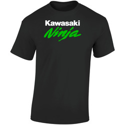 Kawasaki Ninja Black  Retro Graphic Unisex Soft Cotton Black T Shirt