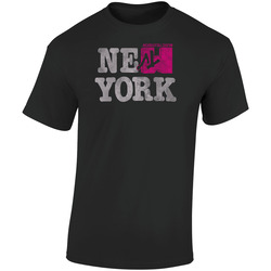 MTV New York 80s   Retro Graphic Unisex Soft Cotton Black T Shirt