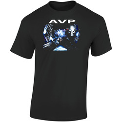 Alien Vs Predator Movie  Retro Graphic Unisex Soft Cotton Black T Shirt
