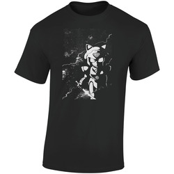 Samurai Pizza Cats Cartoon  Retro Graphic Unisex Soft Cotton Black T Shirt