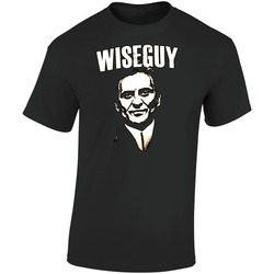 Wiseguy Gooodfellas Retro Gangster Movie  Retro Graphic Unisex Soft Cotton Black T Shirt