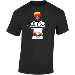 Jah Cure Reggae Music Dance Hall  Retro Graphic Unisex Soft Cotton Black T Shirt
