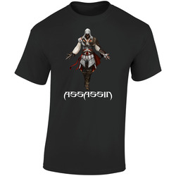 Ezio Auditore Da Firenze Assa Assassin's Creed Video Game  Retro Graphic Unisex Soft Cotton Black T Shirt