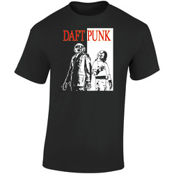 Daft Punk Cool  Retro Graphic Unisex Soft Cotton Black T Shirt